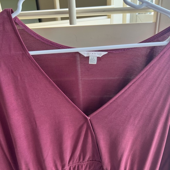 Lucky Brand Mauve Women’s top | Large - Picture 2 of 3